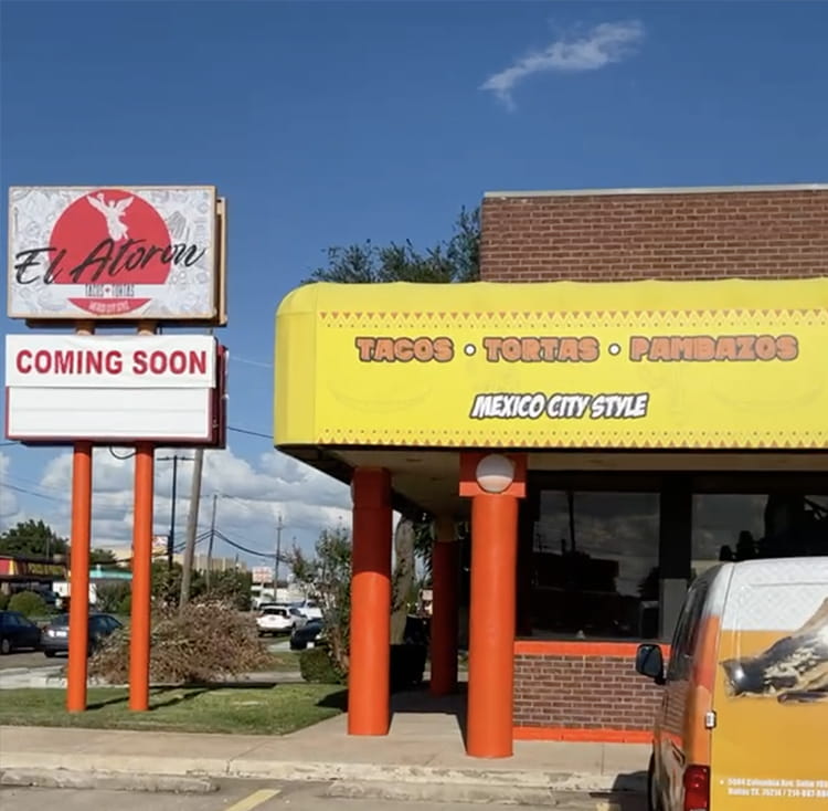 El Atorón Mexican restaurant in Garland TX on Walnut Street